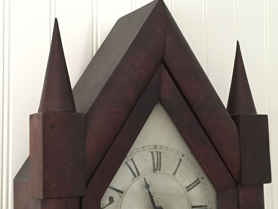 Brewster & Ingrams Steeple Mantle Clock (1844-52) Working Chimes With Key Appraised $175 In 1983 [Photo 9]