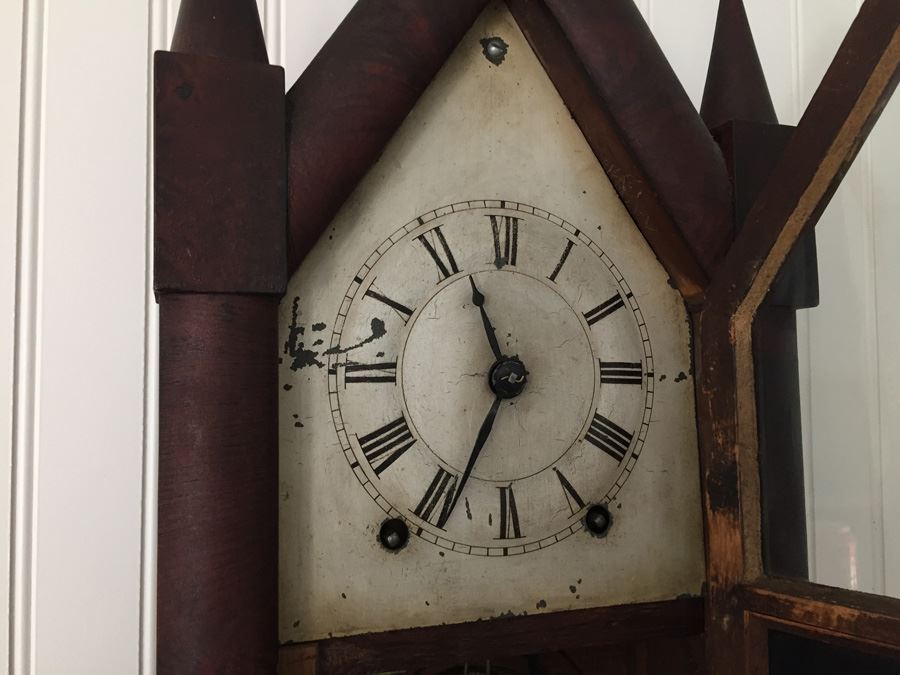 Brewster & Ingrams Steeple Mantle Clock (1844-52) Working Chimes With Key Appraised $175 In 1983 [Photo 23]