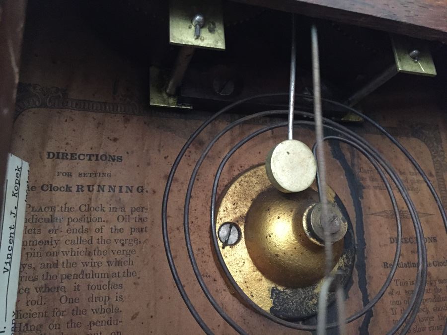 Brewster & Ingrams Steeple Mantle Clock (1844-52) Working Chimes With Key Appraised $175 In 1983 [Photo 22]