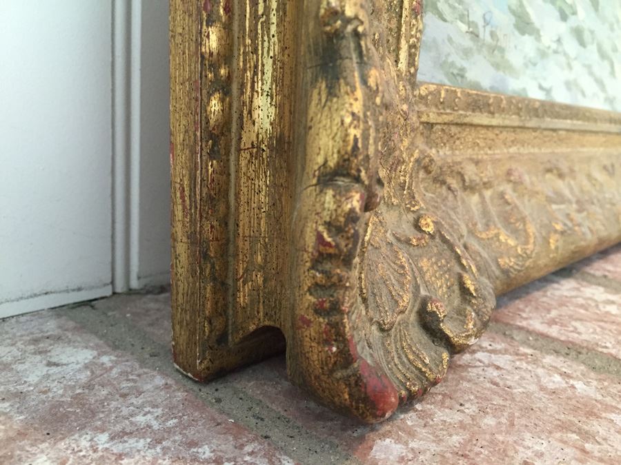 Beautiful Well Executed Original Oil Painting In Gilt Wood Frame Of Harbor Port Scene Signed L. Pasini Probably 1920's Italian [Photo 18]