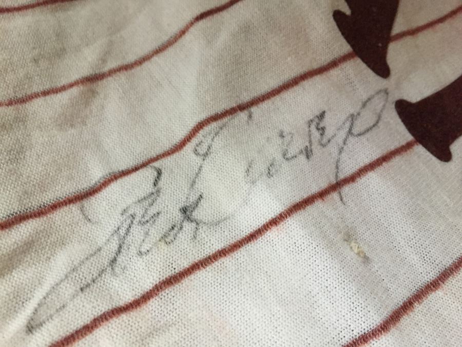 Steve Garvey Signed Baseball And Steve Garvey Signed Child's Baseball Uniform Plus Vintage Padres Shirts [Photo 8]