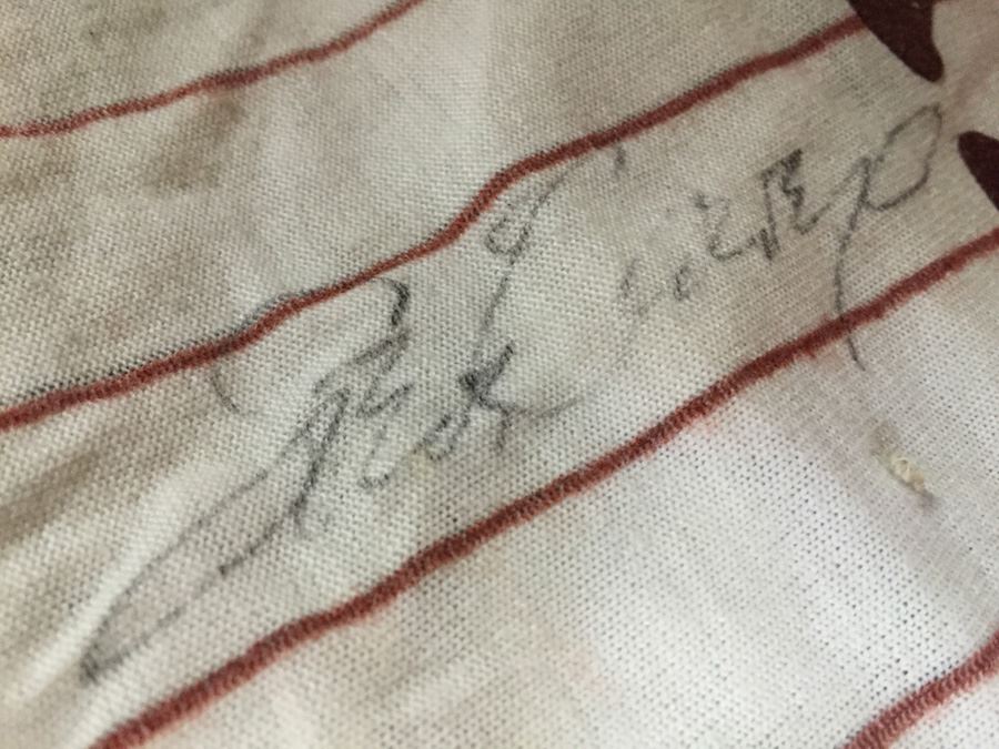 Steve Garvey Signed Baseball And Steve Garvey Signed Child's Baseball Uniform Plus Vintage Padres Shirts [Photo 3]