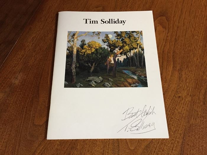 Artist Tim Solliday Hand Signed Brochure Featuring His Paintings