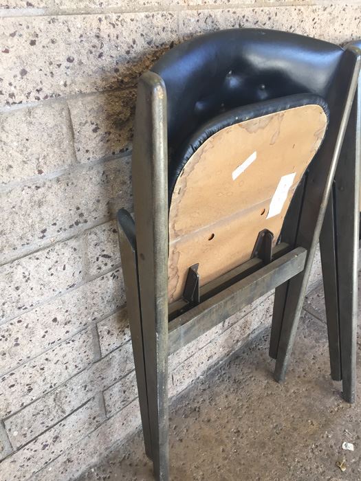 Mid-Century Modern Folding Chairs By Stakmore Co. [Photo 3]