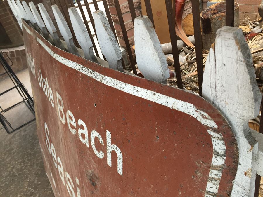 Cardiff State Beach Seaside California Department Of State Parks And Recreation Metal Sign [Photo 12]