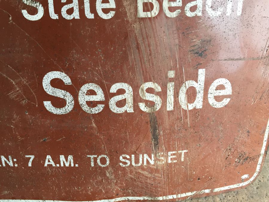 Cardiff State Beach Seaside California Department Of State Parks And Recreation Metal Sign [Photo 3]