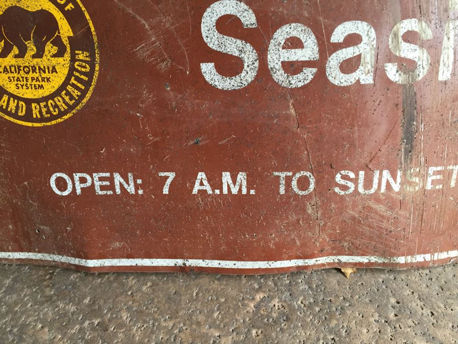 Cardiff State Beach Seaside California Department Of State Parks And Recreation Metal Sign [Photo 5]