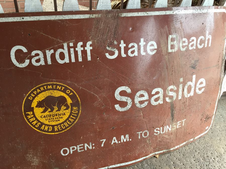 Cardiff State Beach Seaside California Department Of State Parks And Recreation Metal Sign [Photo 4]