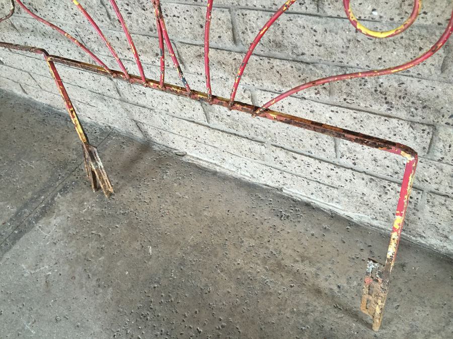 Pair Of Old Wrought Iron Headboards Great For A Garden Trellis [Photo 5]