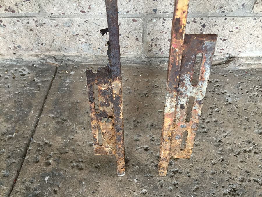 Pair Of Old Wrought Iron Headboards Great For A Garden Trellis [Photo 9]