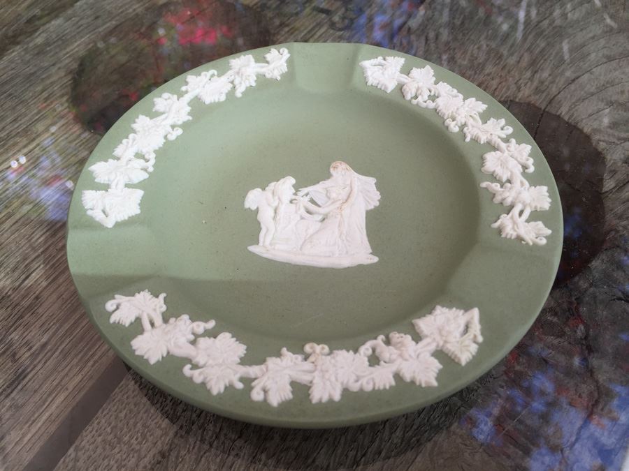 Green Wedgwood Ashtray Made In England