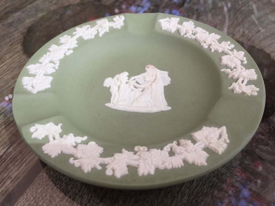 Green Wedgwood Ashtray Made In England