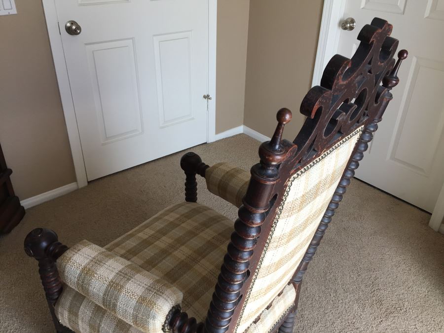 Victorian American Walnut Armchair Appraised $285 In 1983 [Photo 19]