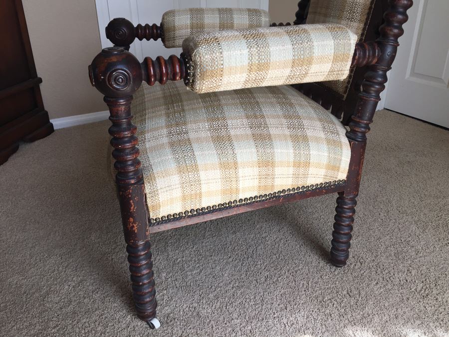 Victorian American Walnut Armchair Appraised $285 In 1983 [Photo 14]