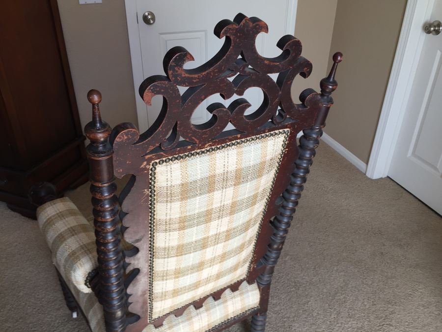 Victorian American Walnut Armchair Appraised $285 In 1983 [Photo 16]