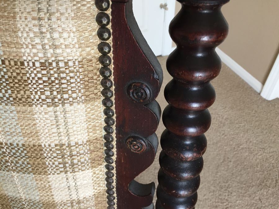 Victorian American Walnut Armchair Appraised $285 In 1983 [Photo 9]