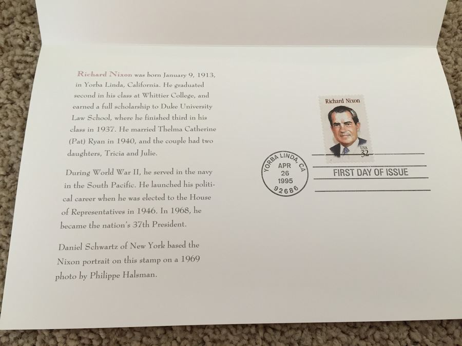 Richard Nixon Lot - Hand Signed Richard Nixon Photograph And Richard Nixon First Day Covers [Photo 23]
