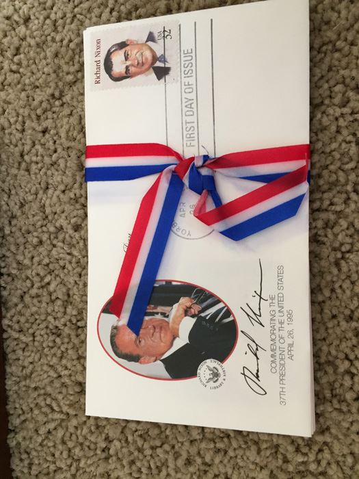Richard Nixon Lot - Hand Signed Richard Nixon Photograph And Richard Nixon First Day Covers [Photo 10]