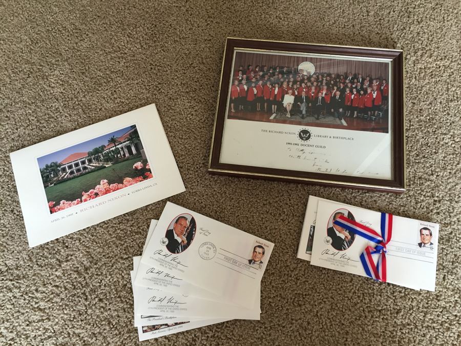 Richard Nixon Lot - Hand Signed Richard Nixon Photograph And Richard Nixon First Day Covers [Photo 9]