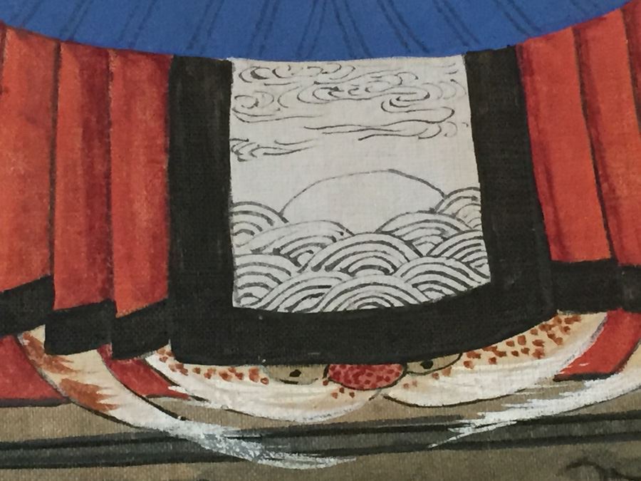 Pair Of Chinese Paintings On Silk Of A Warrior Sung Dynasty And Lady Of The Court Ching Dynasty Early 1900's [Photo 15]