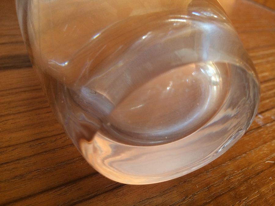 Ekenas Sweden Signed Swan Etched 5' Crystal Vase  [Photo 5]