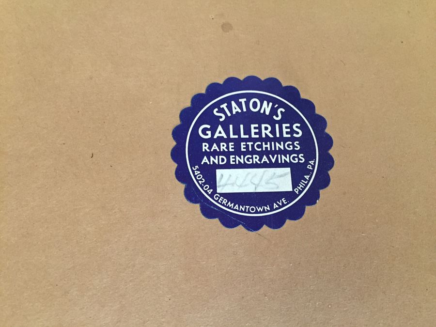 Vintage 1934 Framed 'Magnolias' Print By Ethelyn C. Stewart [Photo 12]