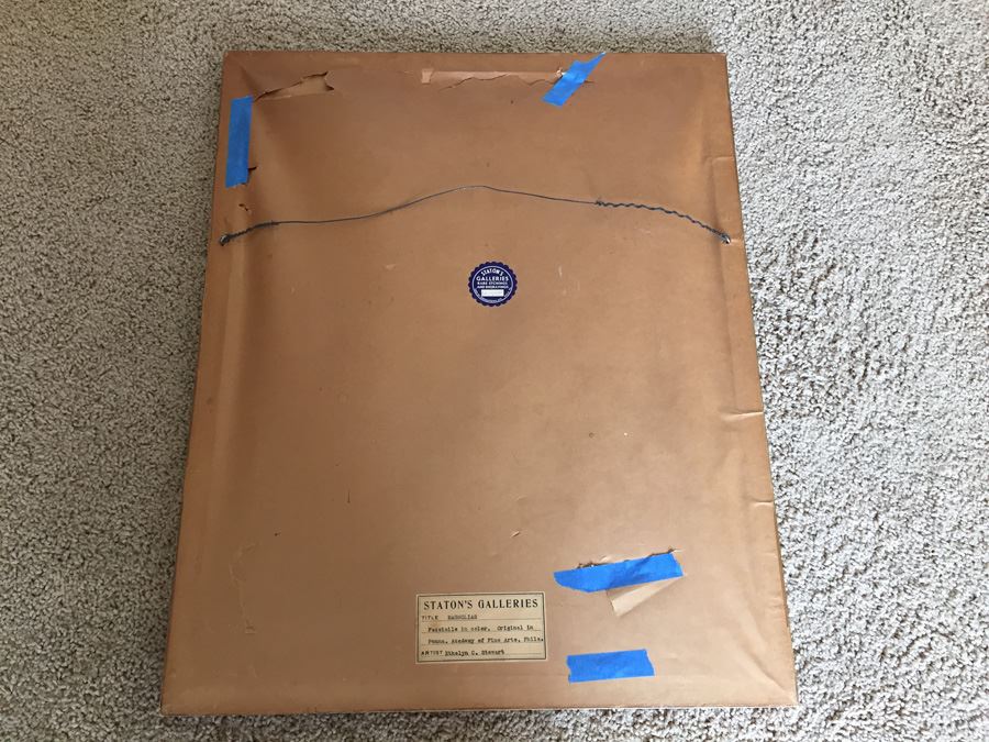 Vintage 1934 Framed 'Magnolias' Print By Ethelyn C. Stewart [Photo 11]