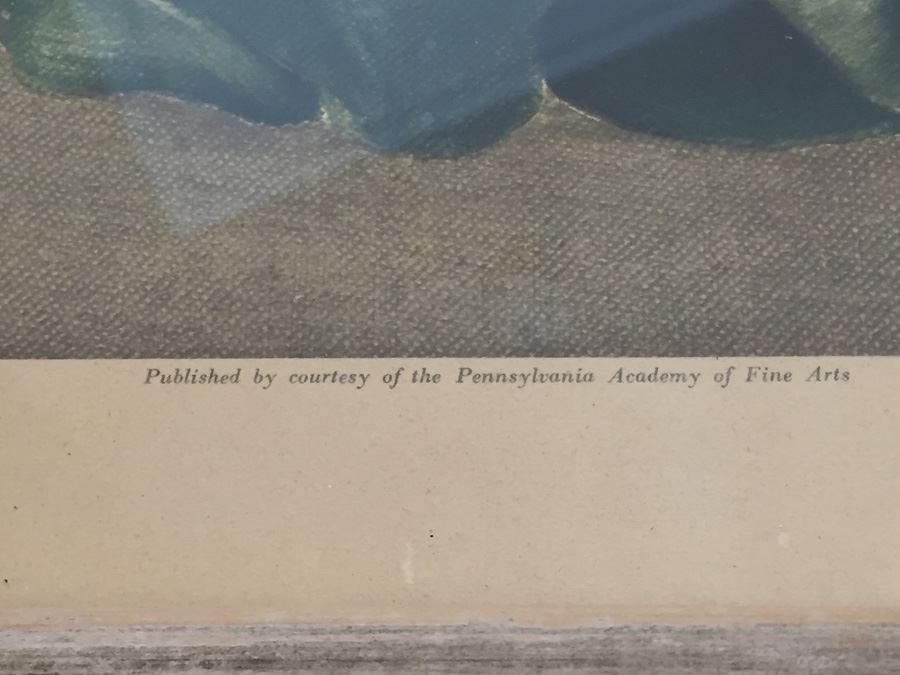 Vintage 1934 Framed 'Magnolias' Print By Ethelyn C. Stewart [Photo 9]