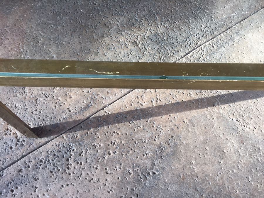 Brass Coffee Table With Glass Top [Photo 11]