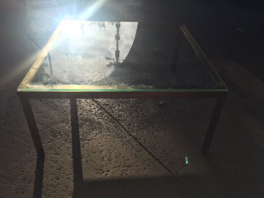 Brass Coffee Table With Glass Top [Photo 9]