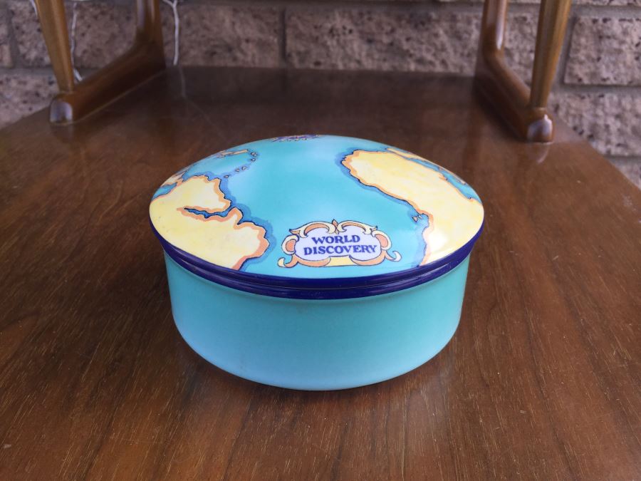 Tiffany & Co. Tauck World Discovery Porcelain Trinket/Powder Box [Photo 1]