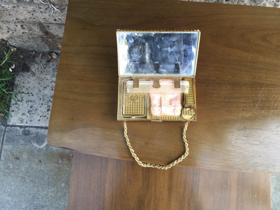 Vintage Mid-Century Evans Gold Tone Metal Evening Purse [Photo 4]