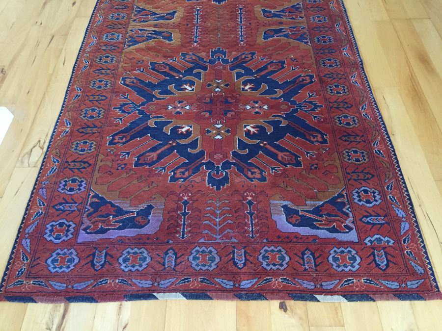 Vintage Nomadic Hand Woven Wool Afghan Runner Afghanistan 13 Feet Long [Photo 3]