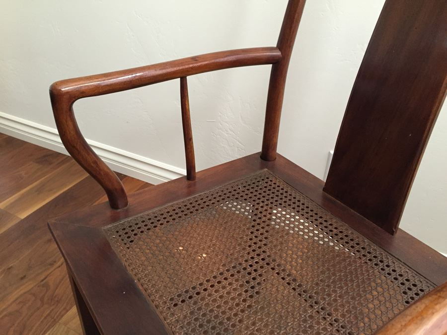 Henredon Rosewood Chinoiserie Formal Dining Table With 2 Leaves And Eight Chairs [Photo 18]