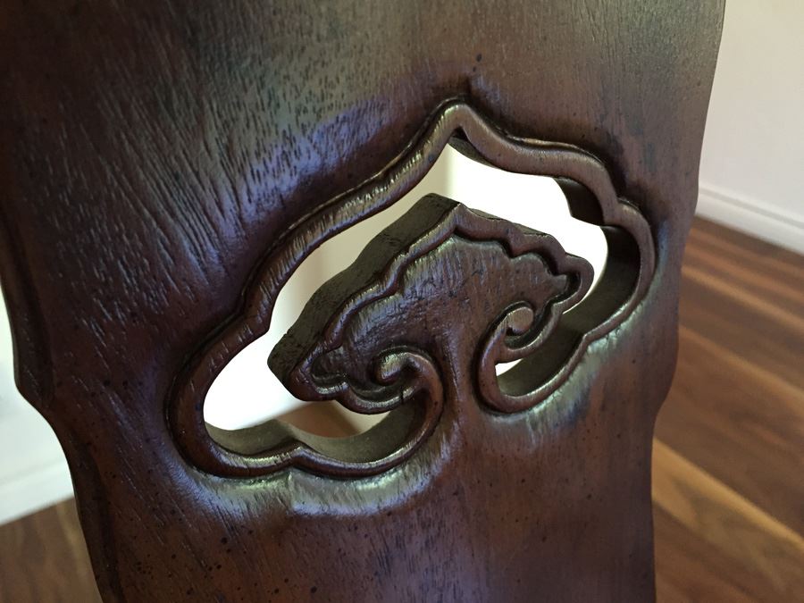 Henredon Rosewood Chinoiserie Formal Dining Table With 2 Leaves And Eight Chairs [Photo 21]