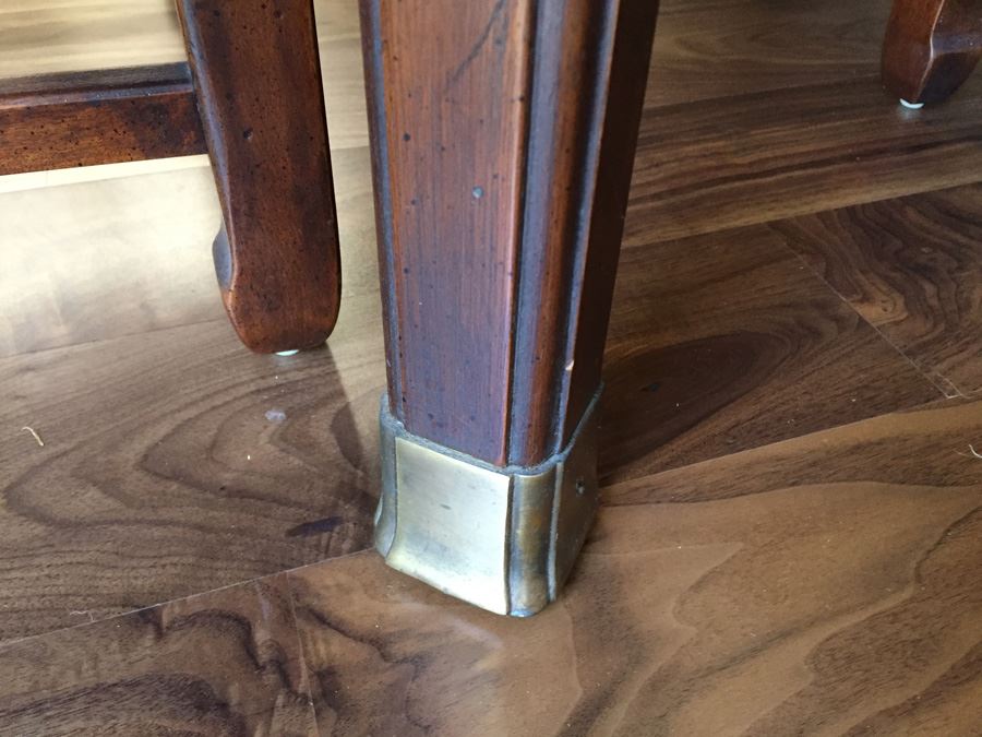 Henredon Rosewood Chinoiserie Formal Dining Table With 2 Leaves And Eight Chairs [Photo 30]