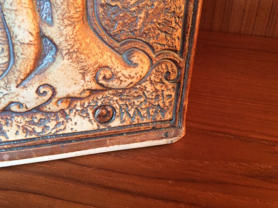 Signed RATA Brown Tree Vase [Photo 7]