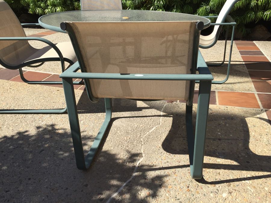 Outdoor Patio Set With Four Chairs