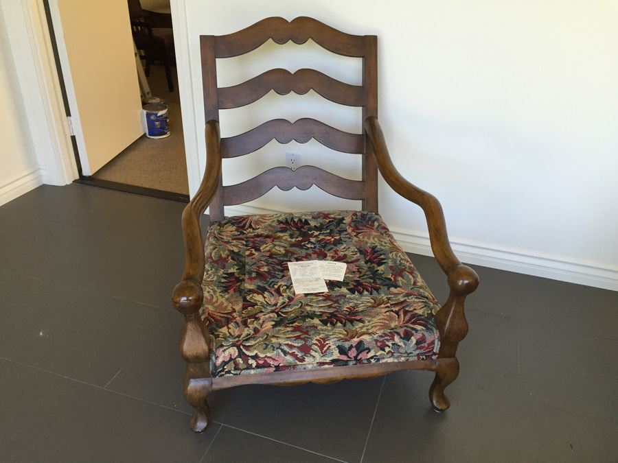 Beverly Interiors Stewart Collection Large Upholstered Chair With Matching Ottoman [Photo 4]