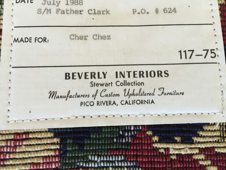 Beverly Interiors Stewart Collection Large Upholstered Chair With Matching Ottoman [Photo 12]