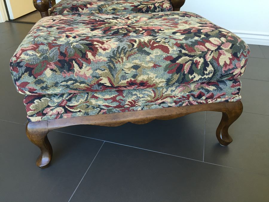 Beverly Interiors Stewart Collection Large Upholstered Chair With Matching Ottoman [Photo 7]