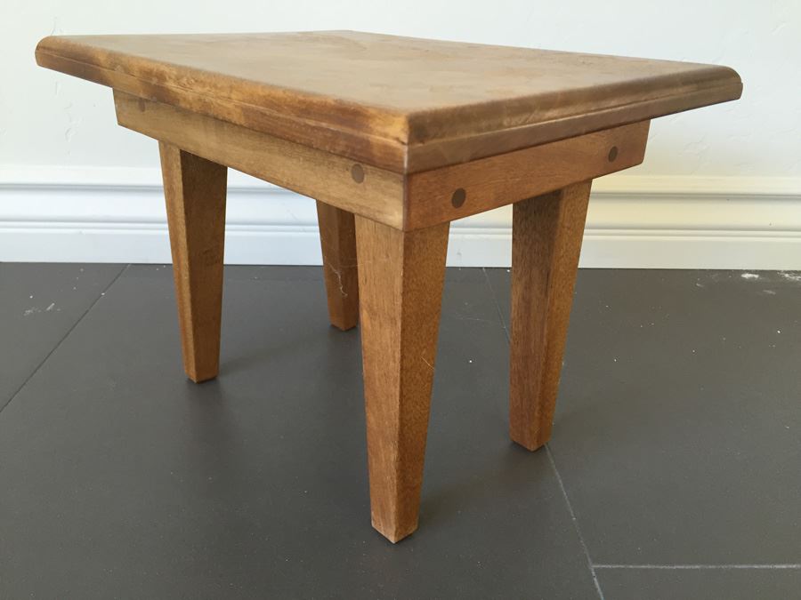 Custom Wooden Stool Handcrafted By Grandfather [Photo 2]