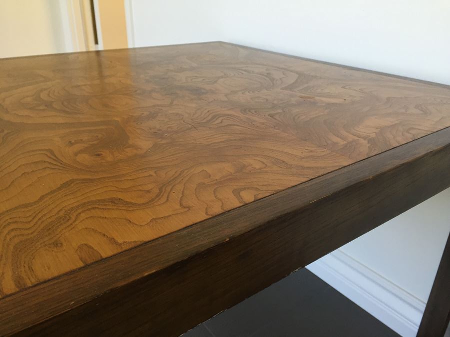 Designer Side Table With Burl Wood Top [Photo 9]