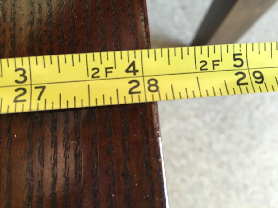 Henredon Fine Furniture Side Table With Brass Campaign Hardware [Photo 14]