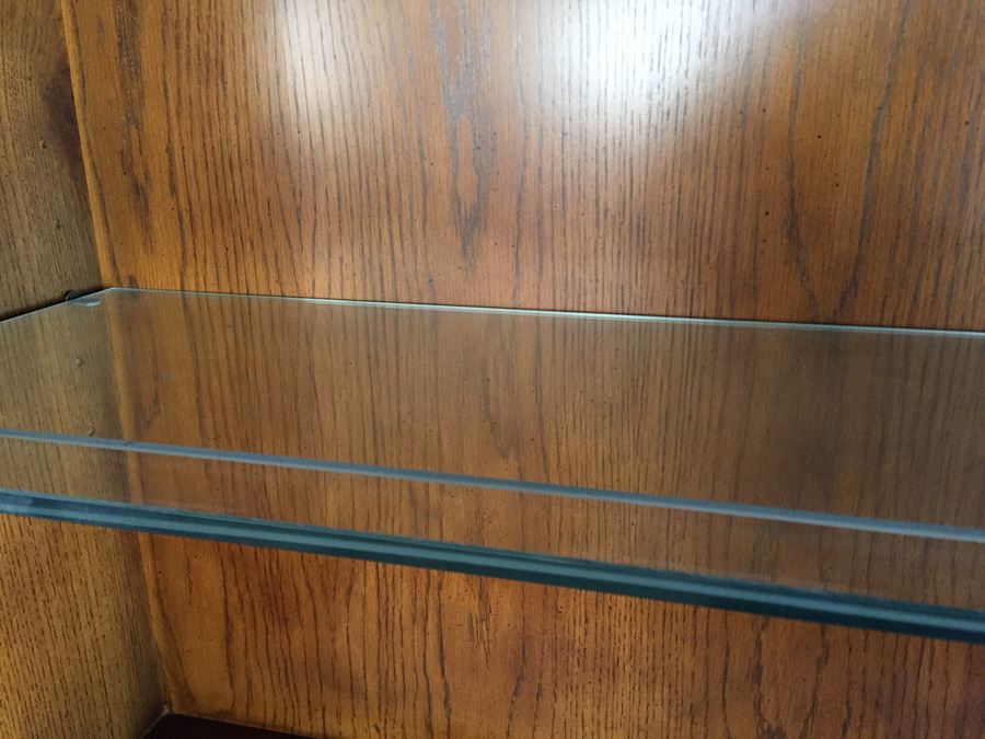 Stunning Henredon Furniture Tall Dome Top Curio Display Cabinet Lighted With Adjustable Glass Shelves Estimate $1,500 [Photo 18]