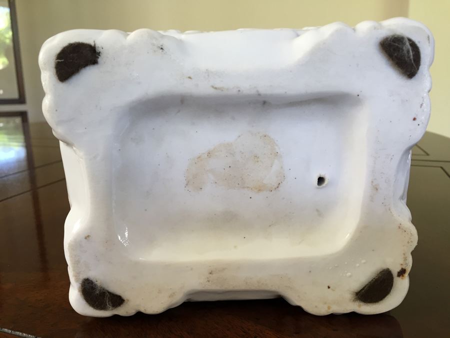 Chinese Foo Dog White Porcelain Statue Figurine 12 Inches Tall [Photo 21]