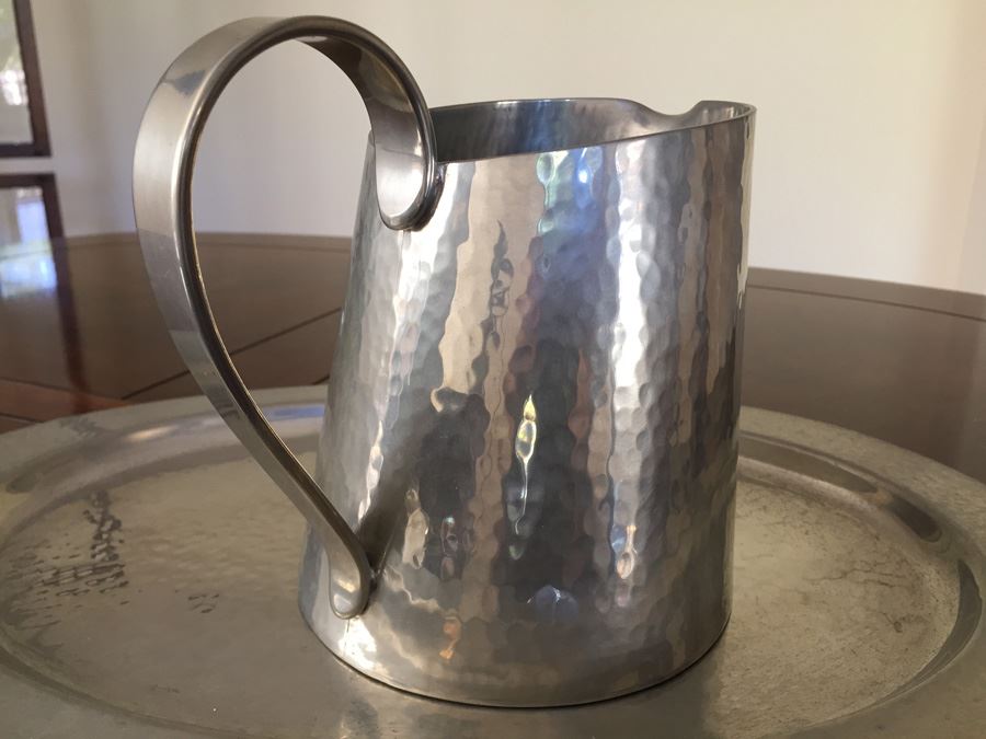 Porter Blanchard Colonial Pewter Hand Hammered 4-Piece Set  [Photo 14]