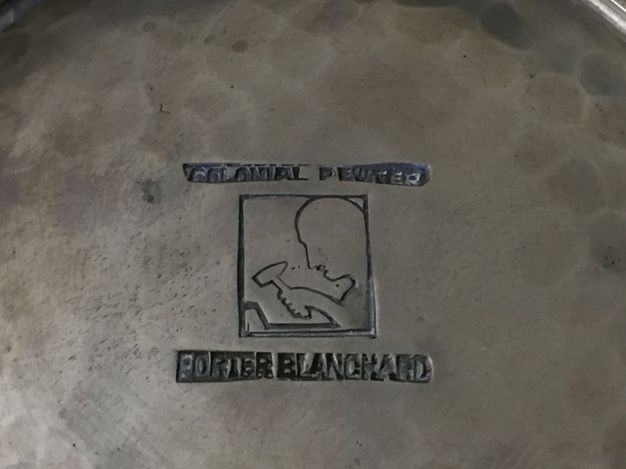 Porter Blanchard Colonial Pewter Hand Hammered 4-Piece Set  [Photo 7]