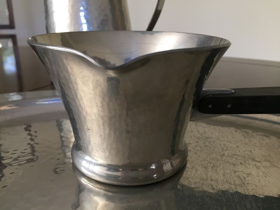 Porter Blanchard Colonial Pewter Hand Hammered 4-Piece Set  [Photo 9]