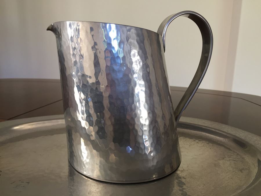 Porter Blanchard Colonial Pewter Hand Hammered 4-Piece Set  [Photo 2]